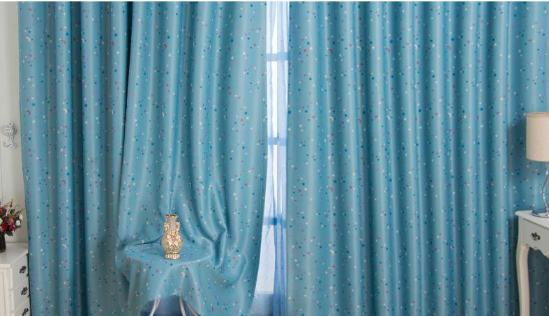 星星窗帘 韩式遮光窗帘布 高档客厅/卧室窗帘