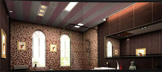 吊顶材料:铝扣板吊顶