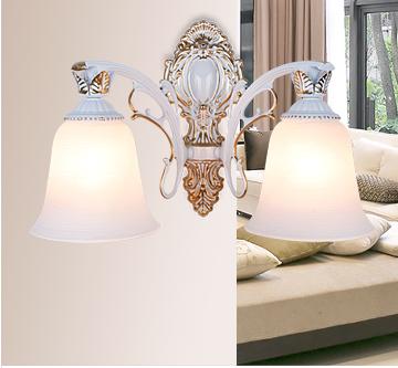 君御灯饰现代简约宜家欧式壁灯9359/2W过道灯床