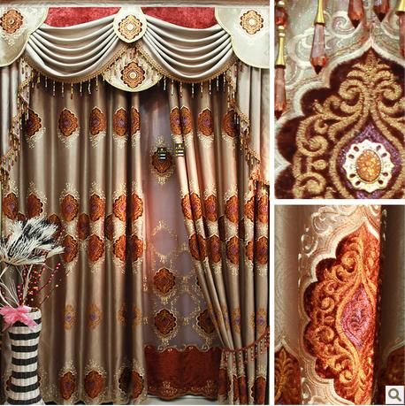 特价出水芙蓉高档仿真丝水溶镂空绣花欧式奢华客厅豪华