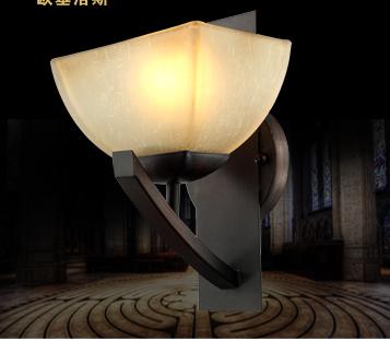 美式乡村壁灯 高端欧式墙壁灯饰 过道卧室床头首选