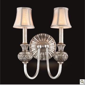 仿古双头壁灯 欧式做旧电视墙壁灯饰 床头过道必备