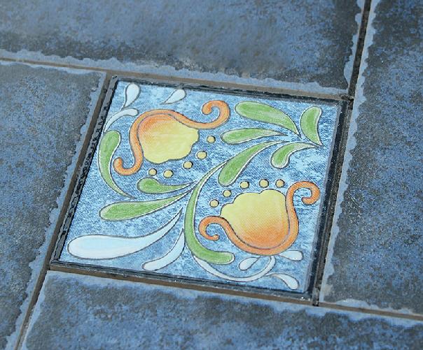 五彩精灵美式乡村风格浴室阳台仿古砖