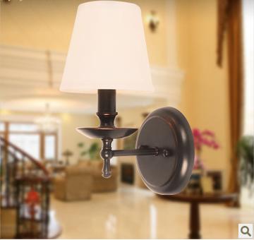 美式乡村 美式现代 简约 田园 铁艺 卧室床头壁灯