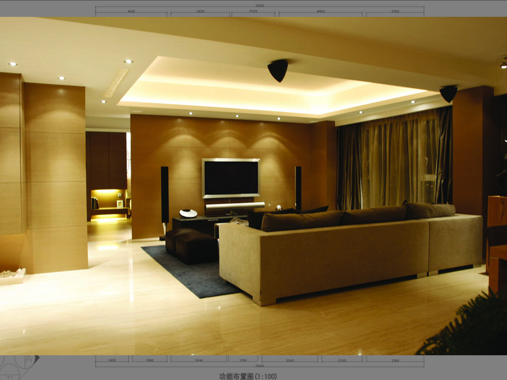 公寓式客厅效果