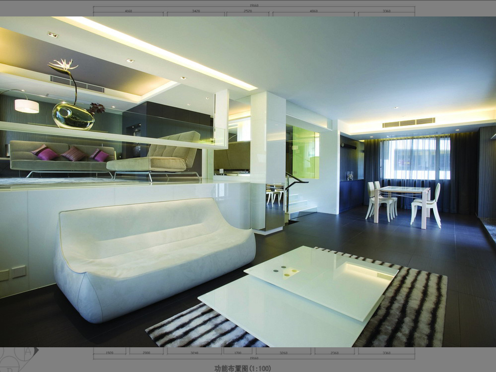 公寓式客厅效果