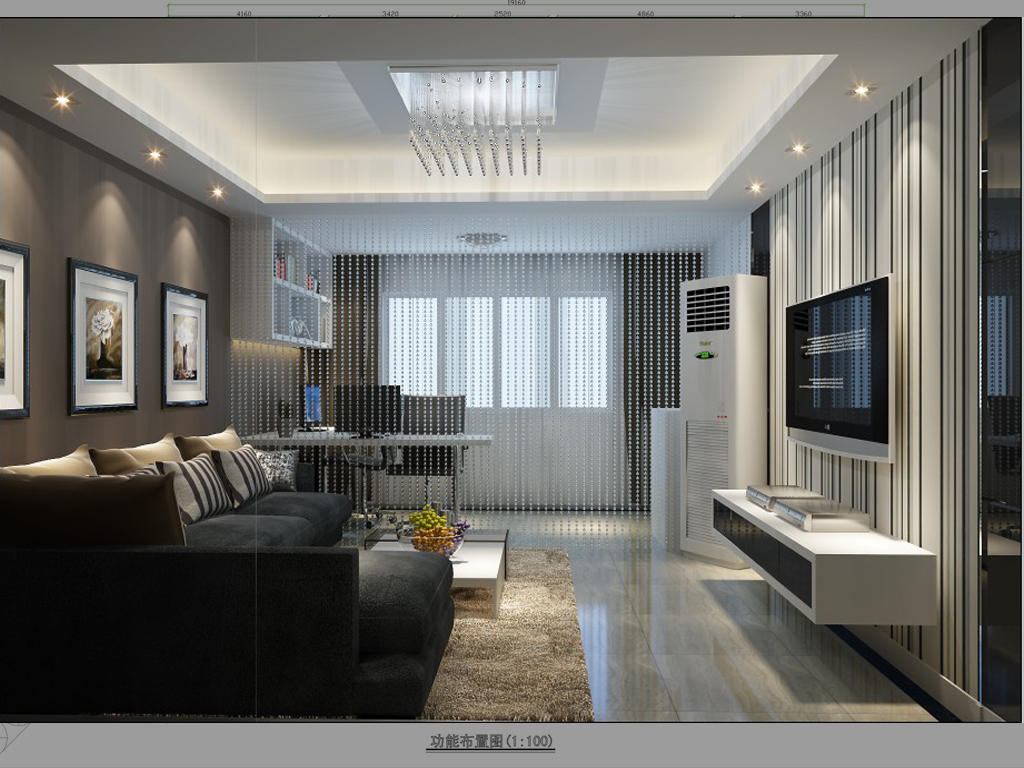 公寓式客厅效果