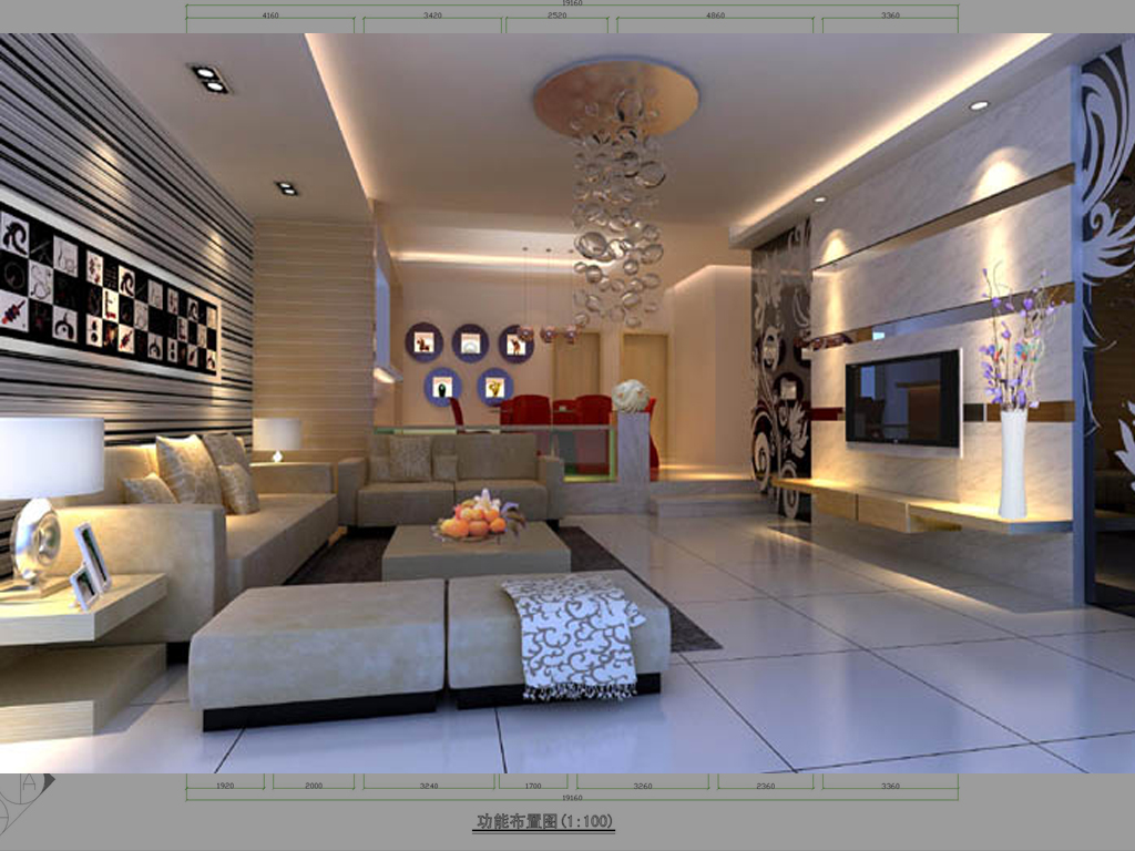 公寓式客厅效果