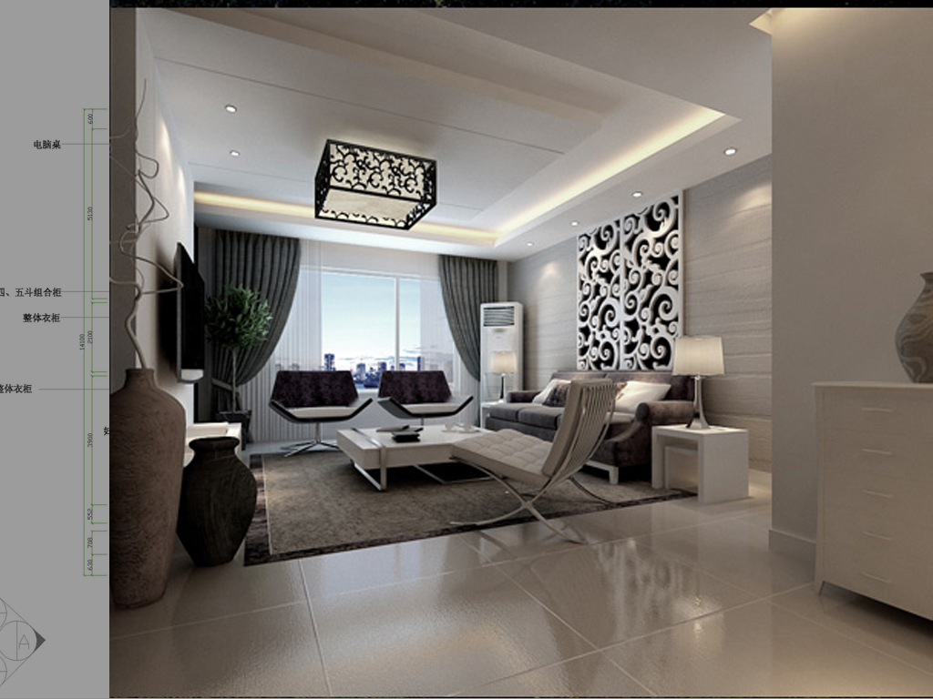 公寓式客厅效果